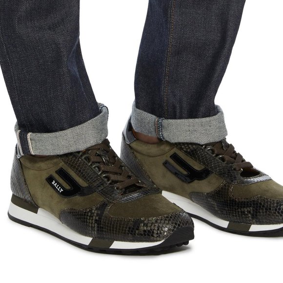 bally snake sneakers